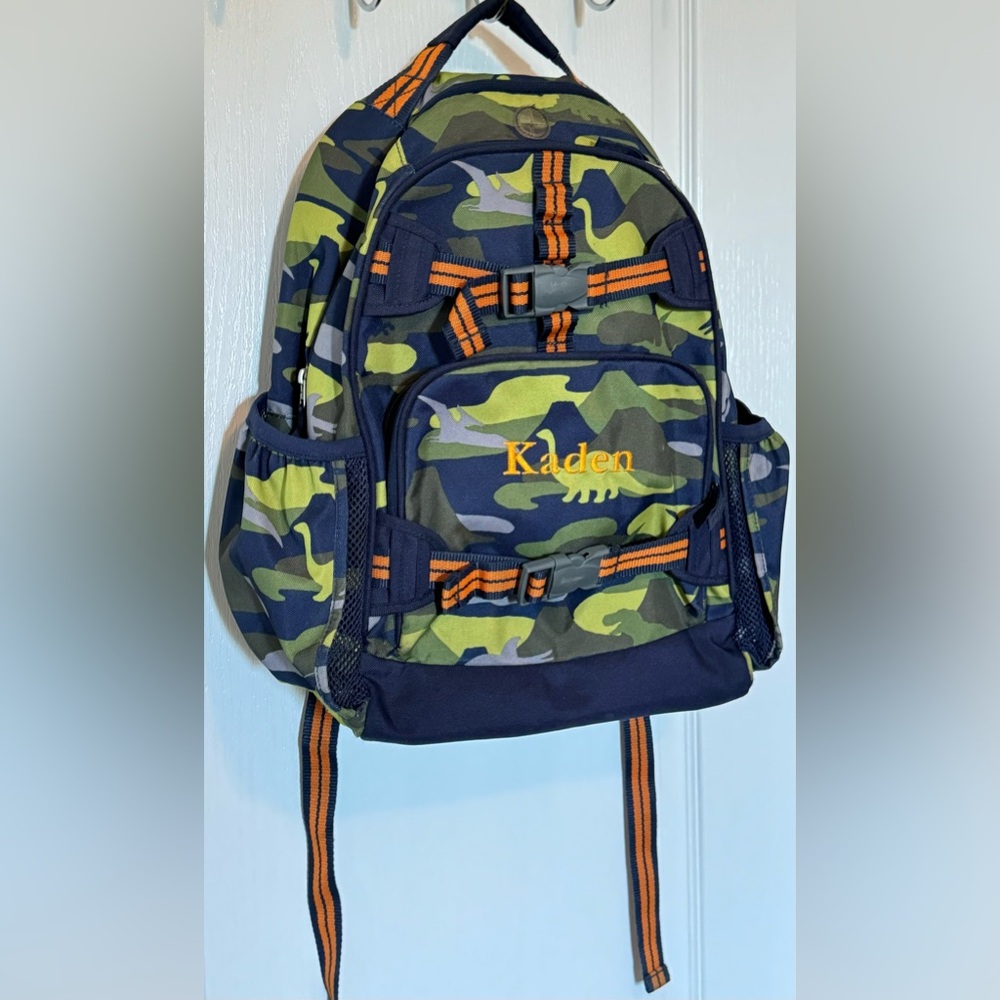 Pottery Barn Kids large Mackenzie backpack Dino Camo